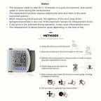 Automatic Digital Wrist Blood Pressure Monitor with Large LCD Display and Adjustable Cuff - Suitable for Adult Use, Battery Operated, 36V or Below, No Batteries Included