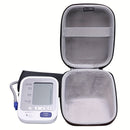 Portable Blood Pressure Monitor Carrying Case, Durable Protective Hard Shell Storage Bag for Home Blood Pressure Cuff and Digital Machine Organizer - Universal Design with Hand Strap