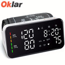 Oklar Blood Pressure Monitor BP Monitor LED Display Blood Pressure Cuff Machine Voice Broadcasting Digital Blood Pressure Monitor Includes Charging Cord