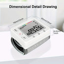 1pc Blood Pressure Monitor Wrist Blood Pressure Meter, LCD Adjustable Wrist Sleeve With Pulse Rate Meter, With Irregular Heartbeat Detection, With PP Storage Box, Battery Not Included