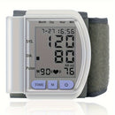 Automatic Digital Wrist Blood Pressure Monitor with Large LCD Display and Adjustable Cuff - Suitable for Adult Use, Battery Operated, 36V or Below, No Batteries Included