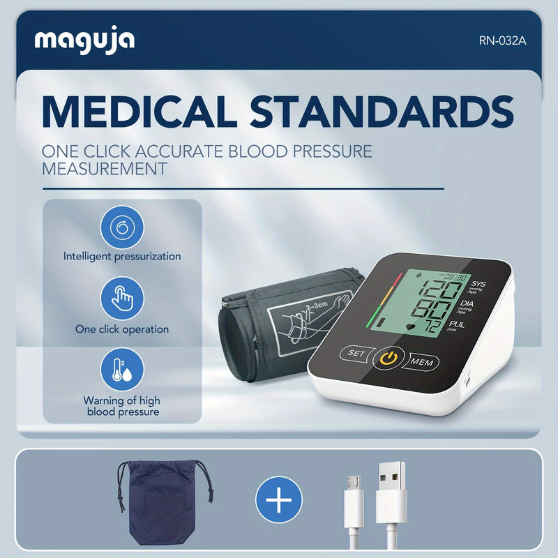 Arm Blood Pressure Monitor, Maguja Blood Pressure Machine, BP Monitor Automatic Upper Arm Digital With Blood Pressure Cuff For Home Use