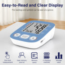 Blood Pressure Monitor For Home Use, Upper Arm Blood Pressure Monitors, BP Machine With 2x199 Reading Memory, Adjustable Arm Cuff 9"-16", Large Display With Light Storage Bag