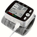Wrist Blood Pressure Monitor Digital BP Monitor Rechargeable BP Machine With 2x99 Readings Memory Large LCD Display Voice Broadcast Portable Carrying