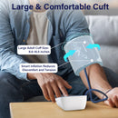 Blood Pressure Monitor For Home Use, Upper Arm Blood Pressure Monitors, BP Machine With 2x199 Reading Memory, Adjustable Arm Cuff 9"-16", Large Display With Light Storage Bag