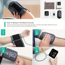 Oklar Blood Pressure Monitor Accurate Digital Blood Pressure Machine With 2x120 Reading Memory Large Backlit Display Monitor With Storage Bag