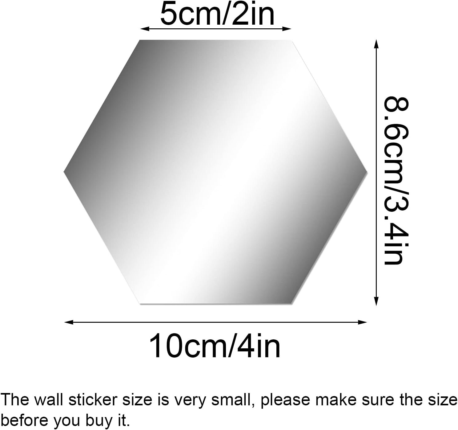 Acrylic Mirror Sticker (12pcs)