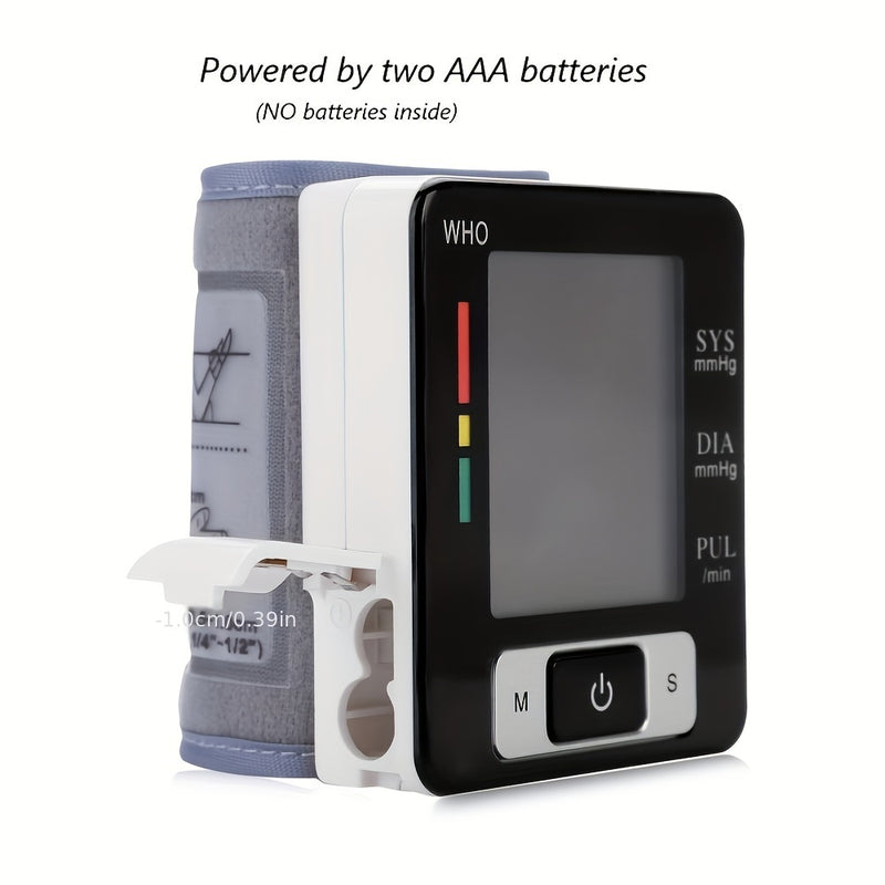 CHANG KUN Premium Wrist Blood Pressure Monitor With Pulse Heart Rate, Blood Pressure Machine With Large LCD Display - Digital Automatic Blood Pressure Wrist Cuff And Carrying Case Included, Health Monitoring For Adult And Old