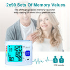 1pc Blood Pressure Monitor Wrist Blood Pressure Cuff Digital Blood Pressure Monitor 2x90 Reading Blood Pressure Monitor With PP Box For Home Use (Battery Not Included)