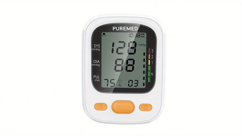 Automatic Blood Pressure Monitor, Automatic Upper Arm Machine, And PreciseAdjustable Digital Blood Pressure Cuff Kit With Large Backlit Display Screen For HomeUse, 99 Reading Memory For 2 Users