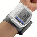 Automatic Digital Wrist Blood Pressure Monitor with Large LCD Display and Adjustable Cuff - Suitable for Adult Use, Battery Operated, 36V or Below, No Batteries Included