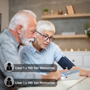 Blood Pressure Monitor For Home Use, Upper Arm Blood Pressure Monitors, BP Machine With 2x199 Reading Memory, Adjustable Arm Cuff 9"-16", Large Display With Light Storage Bag