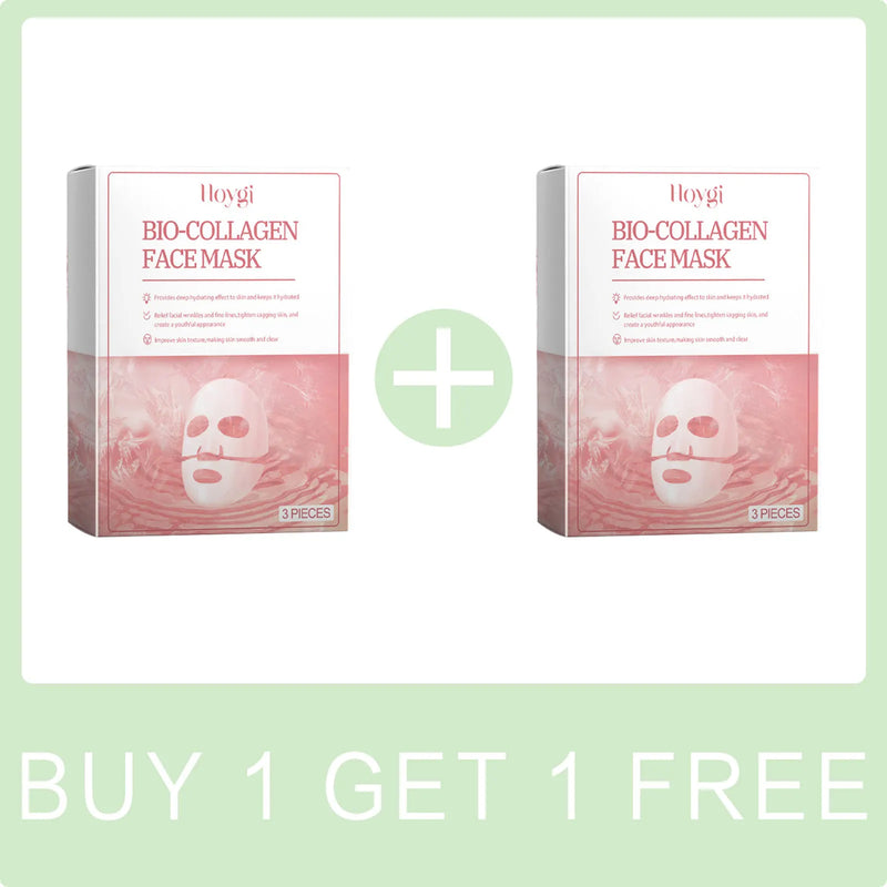 Bio-Collagen Real Deep Mask Hydrolyzed Collagen Soluble Rejuvenation Pore Shrinking  Brightening Refresh Moisturizing Sheet Mask