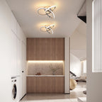 Modern LED Ceiling Light, Curved Design Ceiling Lamp for Bedroom, Living Room, Kitchen, Hallway