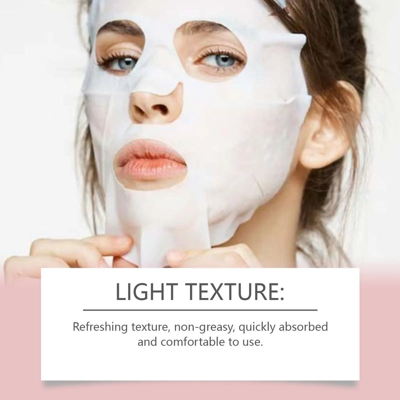 Bio-Collagen Real Deep Mask Hydrolyzed Collagen Soluble Rejuvenation Pore Shrinking  Brightening Refresh Moisturizing Sheet Mask