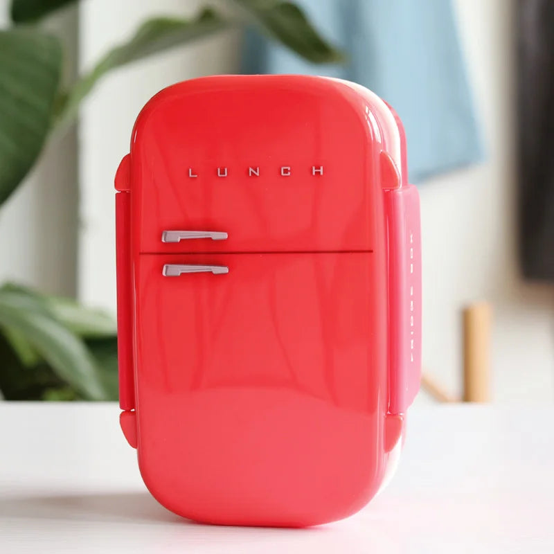 Japanese Bento Box Funny Lunch Box For Kids To School Double Layer Plastic Food Storage Container With Compartments BPA Free