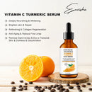 Vitamin C Turmeric Serum Facial Whitening Anti Aging Wrinkle Moisturizing Essence Face Korean Cosmetics Skin Care Shrink Pores