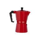 Coffee Maker Pot Aluminum Mocha Espresso Percolator Pot Coffee Kettle Cafetera Home Outdoor Stovetop Cafe Tools Sliver Red Black