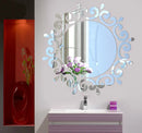 Makeup Mirror 3D Mirror Sticker Acrylic Home Decoration for Kids Rooms Bathroom Bedroom Art Mural Self-adhesive Wall Stickers