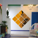 6 Pcs 20cm / 30cm Square Acrylic Mirror Wall Stickers Art Mural DIY Home Decoration For Living Room Bedroom Drawing Room