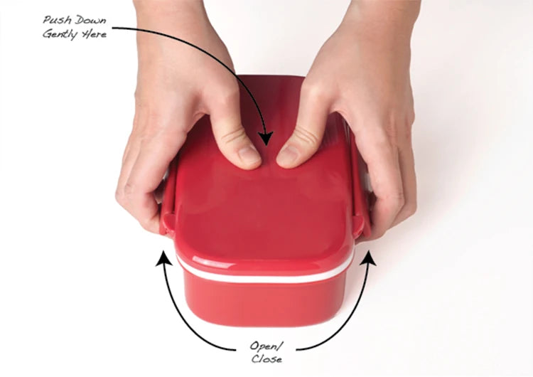 Japanese Bento Box Funny Lunch Box For Kids To School Double Layer Plastic Food Storage Container With Compartments BPA Free