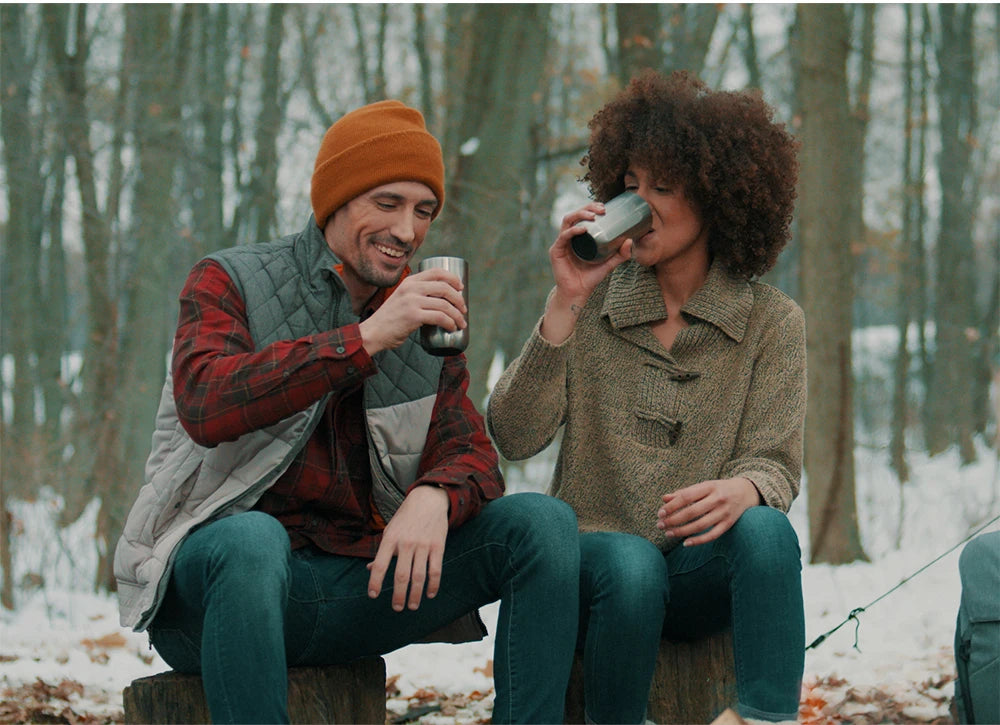 WACACO Pipamoka, All-in-one Vacuum Pressured Portable Coffee Maker, Insulated Travel Mug, Hand Powered and Pressure Brewer