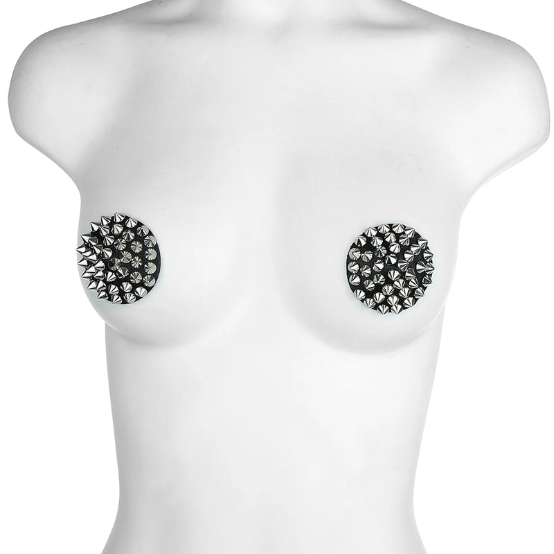 Sexy 1 Pair Rivet Nipple Cover For Women Nipple Protector Reusable Breast Wear Silicone Nipple Pasties Stickers Bra Stickers