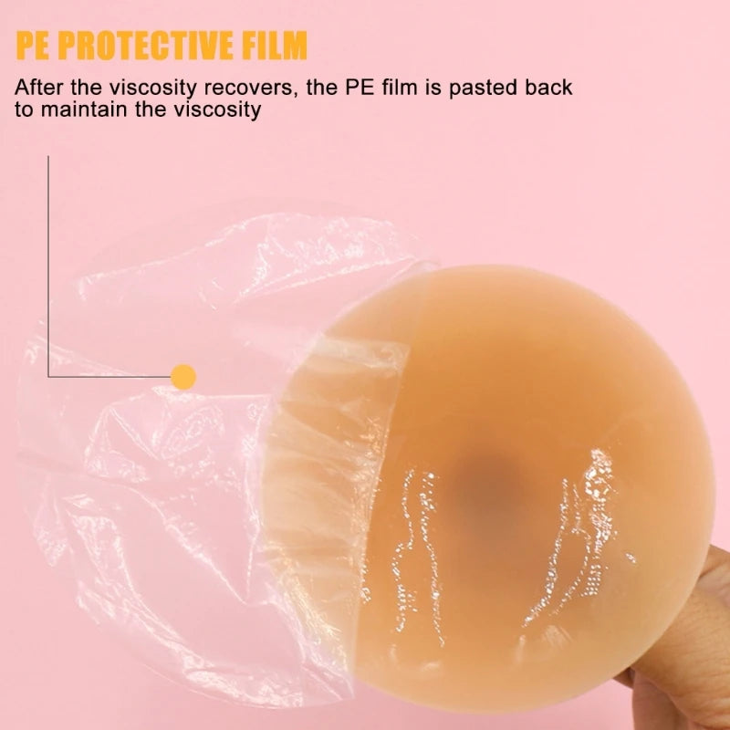 Nipple Covers for Women Girls Reusable Breast Petals Adhesive Nipples Stickers Silicone Pasties with Nipples Gifts