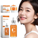 Vitamin C Serum & Vitamin C Cream for Face, Daily Moisturizing Series Hydrate & Plump Skin Care Brightening Serum Even Skin Tone