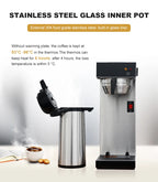 Large Capacity 2.2L Coffee Shop Appliances Coffee Brewer Multi Drink Commercial American Coffee Machine