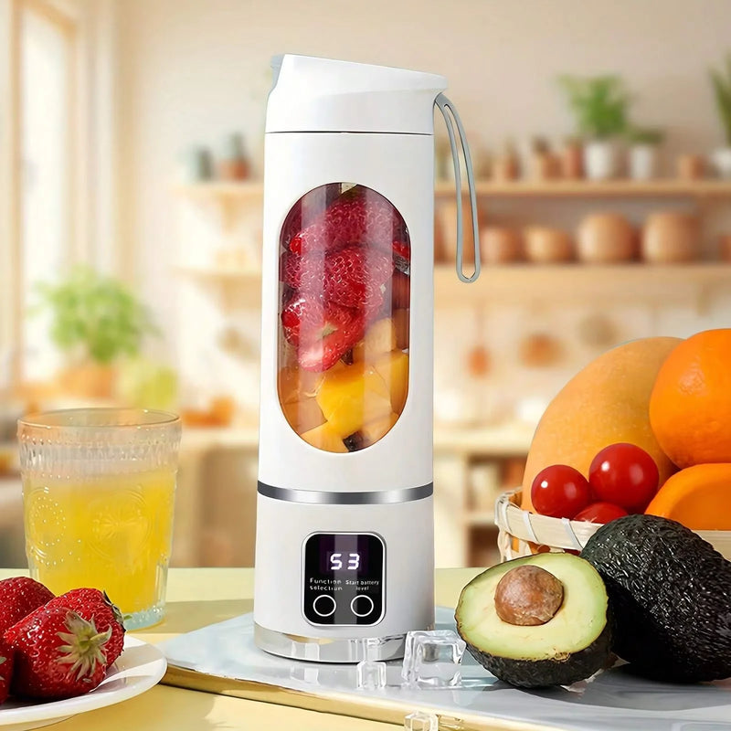 Portable Mini Electric Blender USB Rechargeable Smoothie Juicer Milkshake Maker For Fresh Fruit Orange Juice And On-The-Go Use
