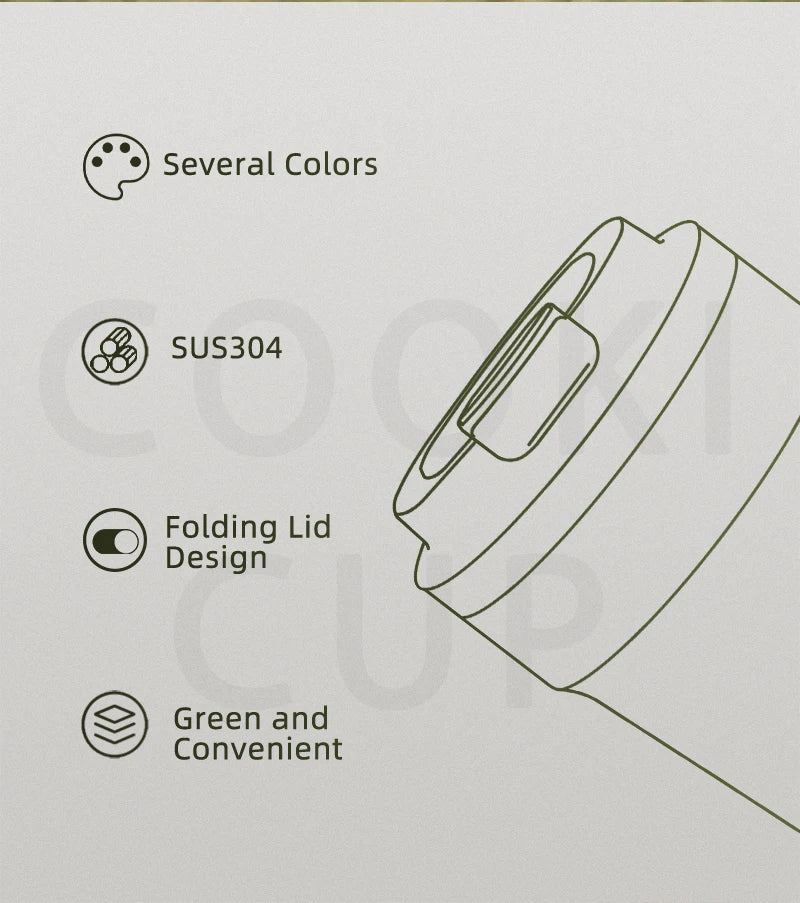 MHW-3BOMBER 360ML Stainless Steel Coffee Tumbler Portable Double Wall Thermal Mugs for Travel Camping Home Coffee Accessories