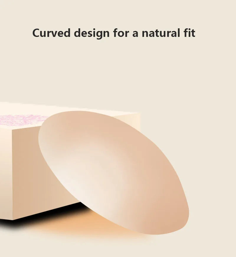 1 Pair Reusable Breast Petals Nipple Cover Invisible Petal Adhesive Strapless Backless Stick on Bra Silicone Breast Patch