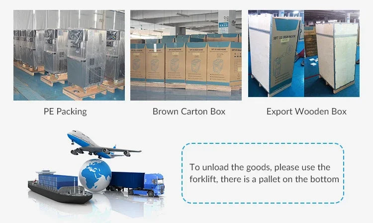 Oceanpower Commercial Table Top Three Flavors Soft Serve Ice Cream Machine Maker NE1430