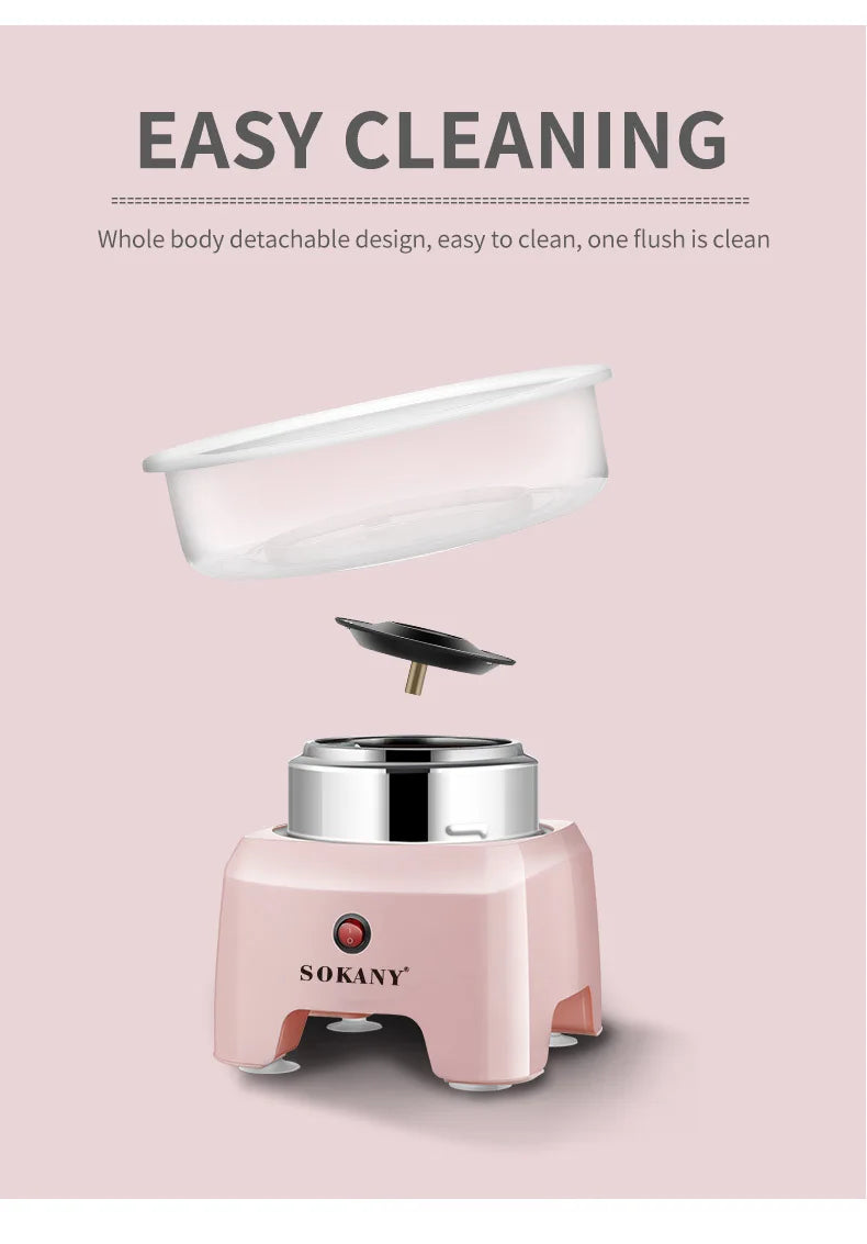 SOKANY 520 Automatic Mini Cotton Candy Maker for Kids, Small Electric Candy Floss Machine