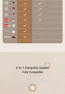 5-in-1 capsule coffee machine, fully automatic small household coffee machine, 7-speed water level hot and cold Italian style ca