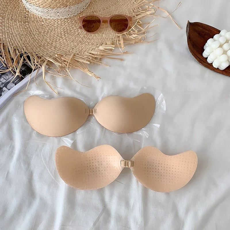 Reusable Silicone Nipple Cover Self Adhesive Invisible Push Up Bra Pasties Stickers Mango Breast Strapless Bras Women Underware