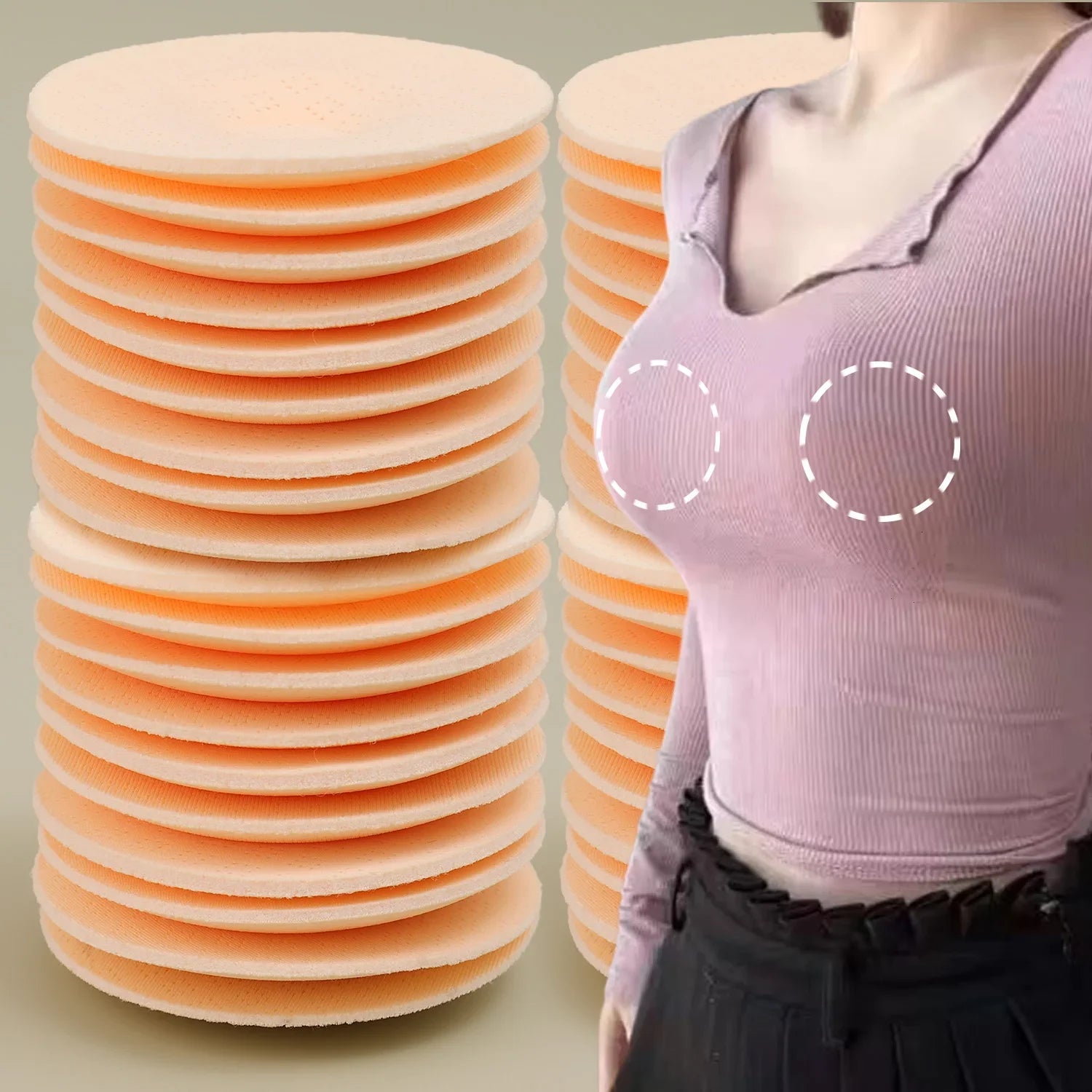 2/50PCS Reusable Nipple Cover for Women Bra Sticker Breast Petal Strapless Bra Invisible Boob Pads Chest Pasties Intimates