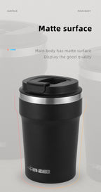 MHW-3BOMBER 360ML Stainless Steel Coffee Tumbler Portable Double Wall Thermal Mugs for Travel Camping Home Coffee Accessories