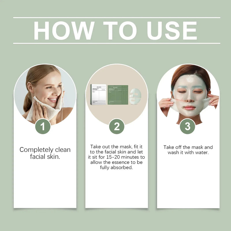 Bio-Collagen Sea Kelp Real Deep Mask Anti-Wrinkle Lifting Mask Hydrolyzed Collagen Collagen Reverse Filming Volume PeelOff Mask