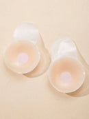 4Pcs 6.5cm Round Silicone Reusable Nipple Covers, Pull-Up Bra Pads, with Pull-On Design, Washable