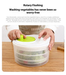 Multifunctional Household Manual Vegetable Dehydrator - Salad Spinner with Fruit, Lettuce Drain Basket | Home Kitchen Gadgets