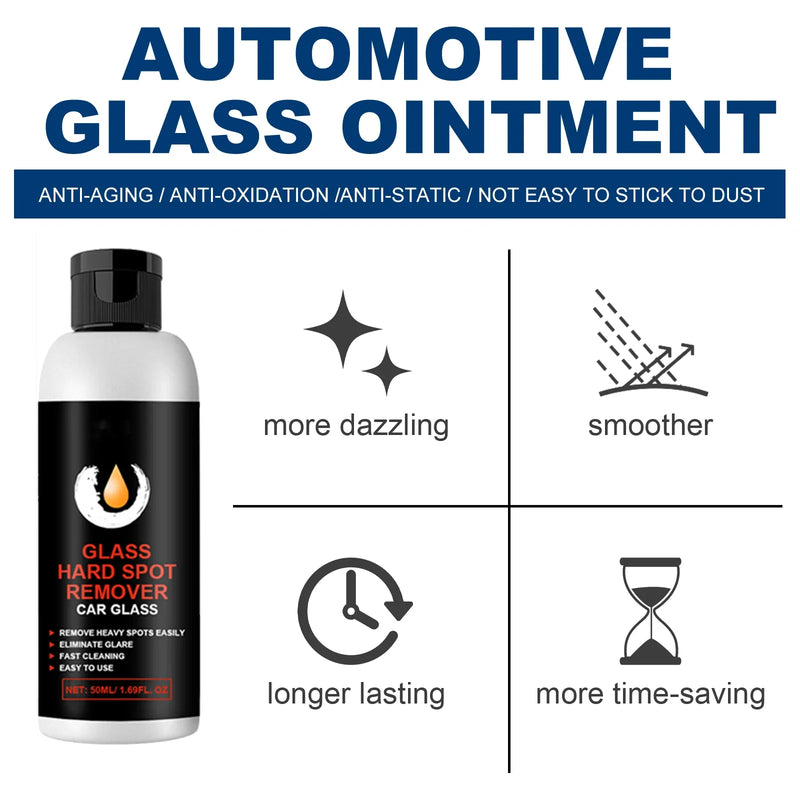 Car Glass Oil Film Cleaner Car Window Cleaning Automobile Windshield Remove Stains Automobile Windscreen Eliminate Greasy Dirt