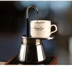 1 2 4Cups Espresso Coffee Maker Stainless Steel Mini Moka Pot With Unique Design