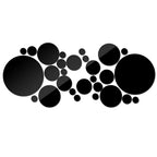 26pcs Round Acrylic Mirror Stickers - Self-Adhesive Removable Bathroom/Kitchen Wall Decor, Shatterproof Tile Art for Ceramic