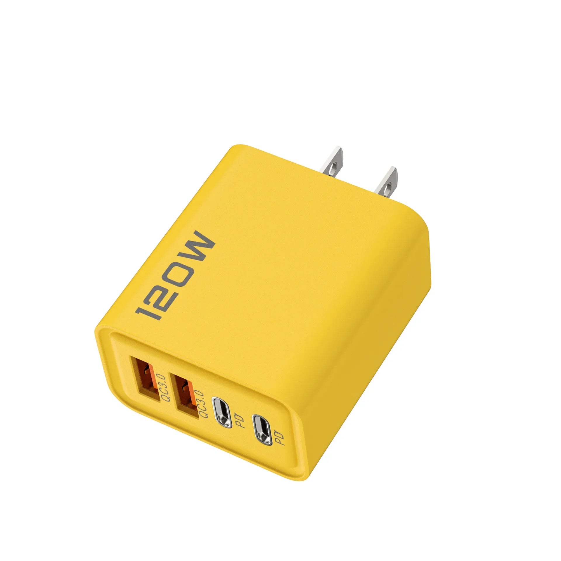 4 Port 120W Fast USB C Charger Wall Adapter 10A Type C Data Cable For iPhone Samsung Xiaomi Huawei Phone EU US UK USB Charger