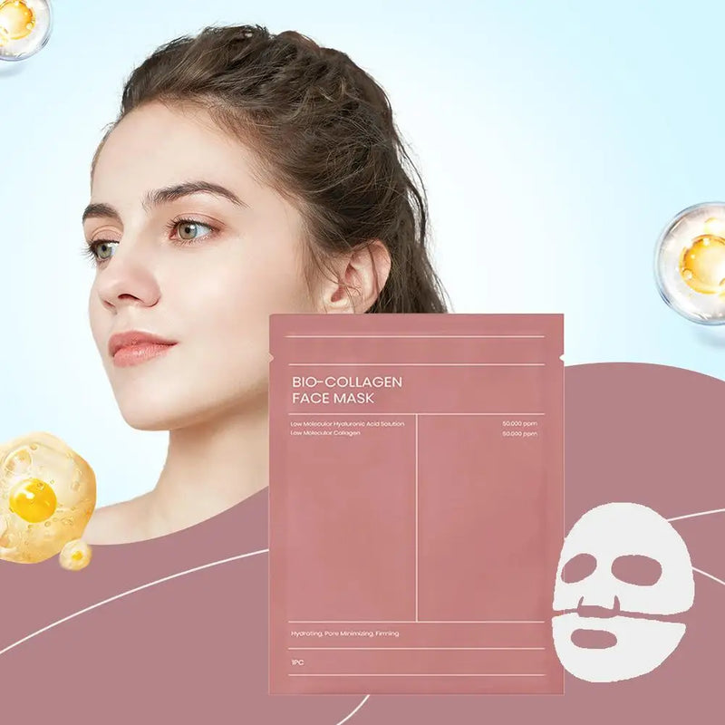 Bio Collagen True Deep Mask,Overnight Collagen Mask with Hydrolyzed Collagen Mask Moisturizing Anti-Aging Mask Skin Care Beauty