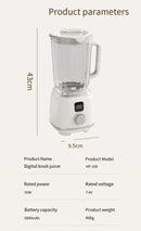 Portable Electric Juicer Blender 600ml USB Charging Fruit Smoothie Maker Lemon Orange Juicing Cup Compact Kitchen Appliance