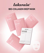 12pcs Bio-Collagen Real Deep Mask Elasticity Improvement Brighten Skin Pore Minimizing Firming Radiance Anti-Aging Skincare