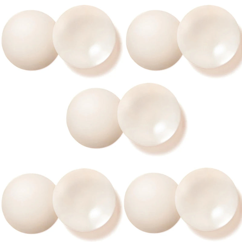 Nippies Nipple Cover - Sticky Adhesive Silicone Nipple Pasties - Reusable Pasty Nipple Covers for Women 5 Pairs Travel Set